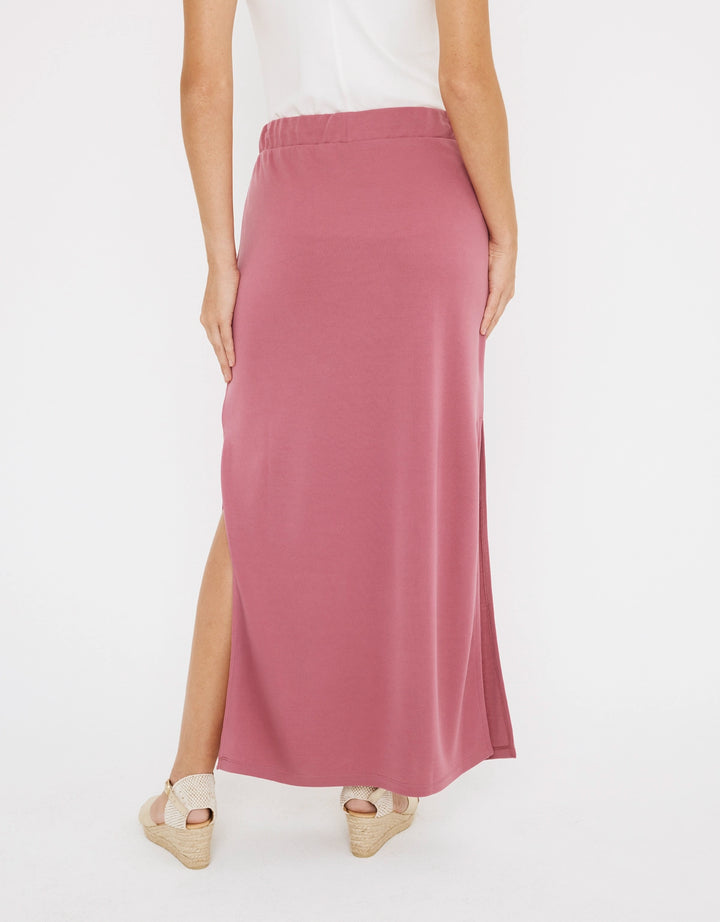 koala bay Falda Midi Rosa - Claudina Liquidación