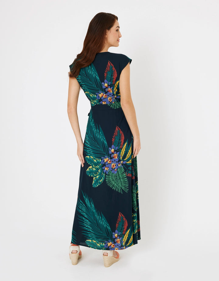 koala bay Vestido Largo Estampado Tropical Multicolor - Titania Tienda de fábrica