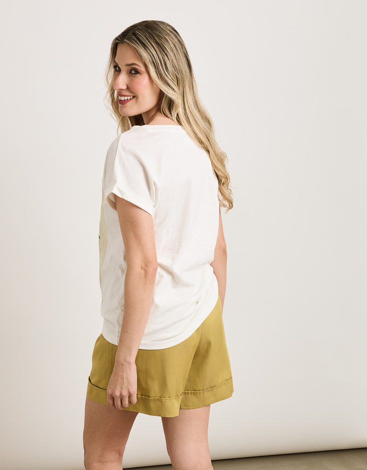 koala bay Camiseta Manga Corta Off White - Nolvanor En oferta