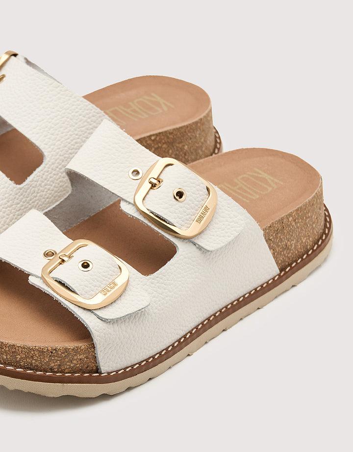 koala bay Sandalia Bio con Cuña Blanco - Sintran Rebajas baratas
