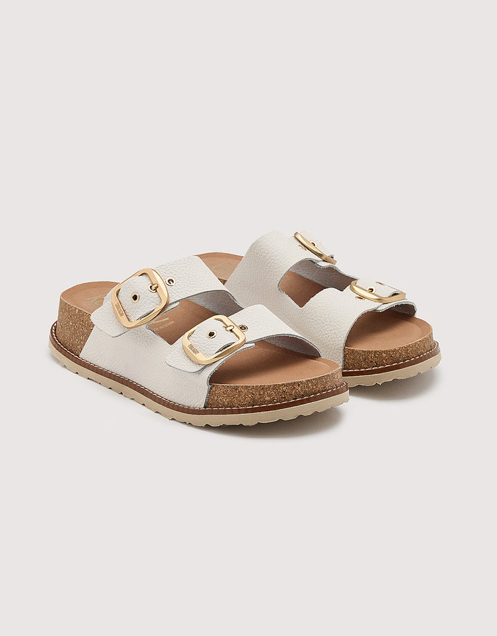 koala bay Sandalia Bio con Cuña Blanco - Sintran Última moda