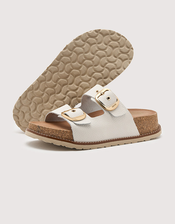 koala bay Sandalia Bio con Cuña Blanco - Sintran Última moda