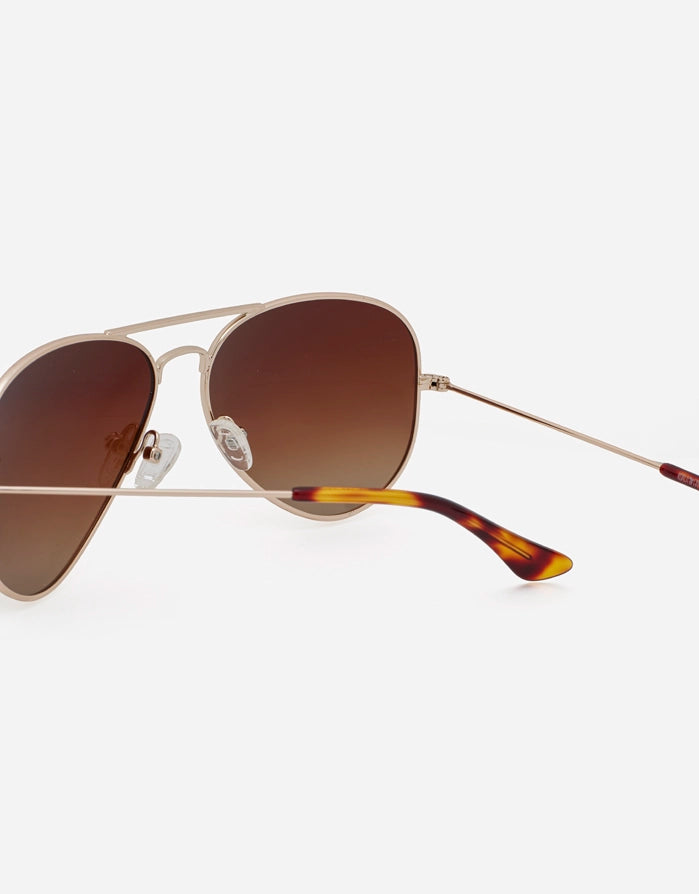 koala bay Gafas de Sol Metálica Dorada - Avi Precios de Black Friday