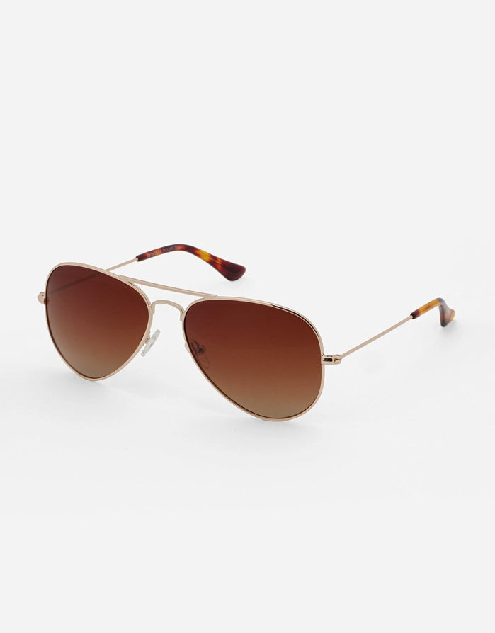koala bay Gafas de Sol Metálica Dorada - Avi Precios de Black Friday
