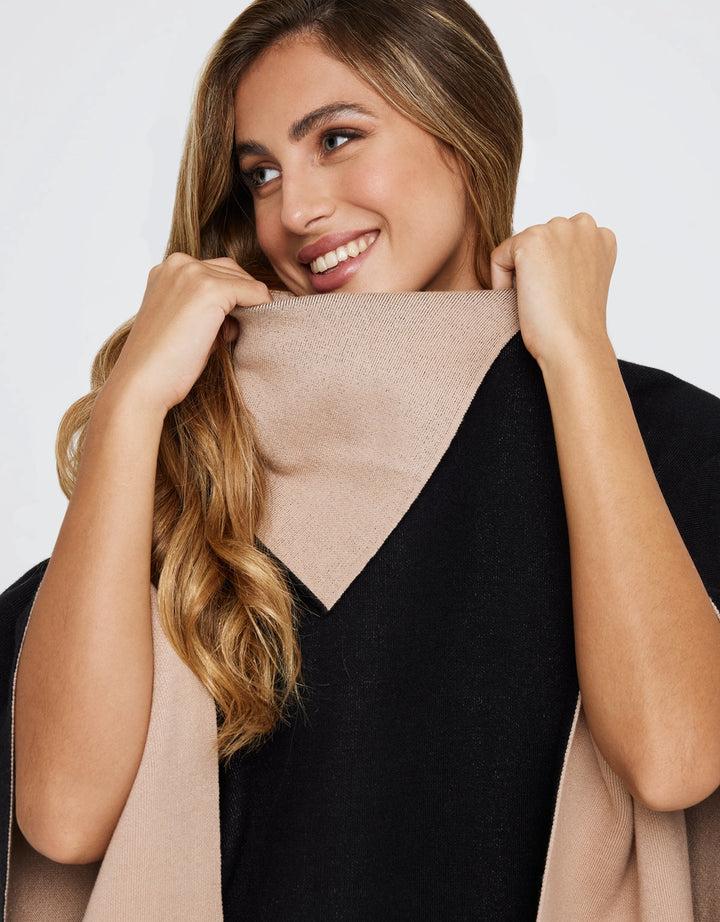 koala bay Poncho Abierto Beige - Samaris Liquidación