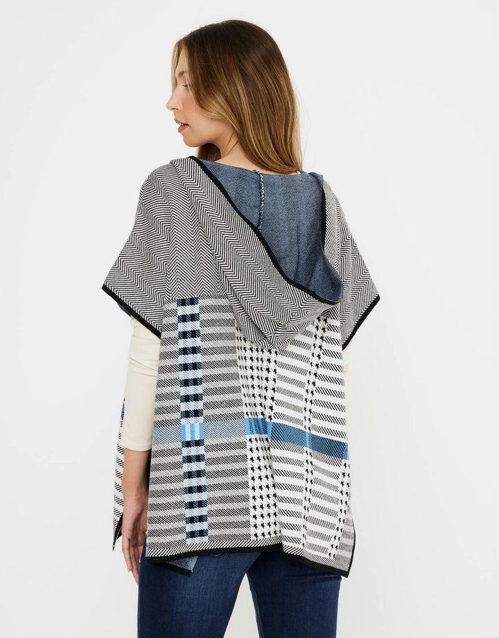 koala bay Poncho Cuadros con Capucha - Zalika Devoluciones gratuitas