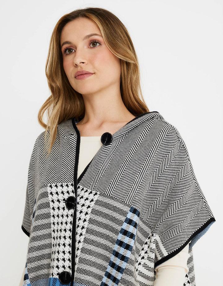 koala bay Poncho Cuadros con Capucha - Zalika Devoluciones gratuitas