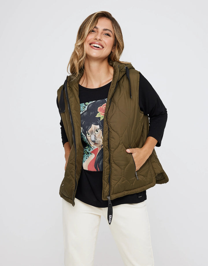 koala bay Chaleco Caqui Acolchado - Janter Outlet online
