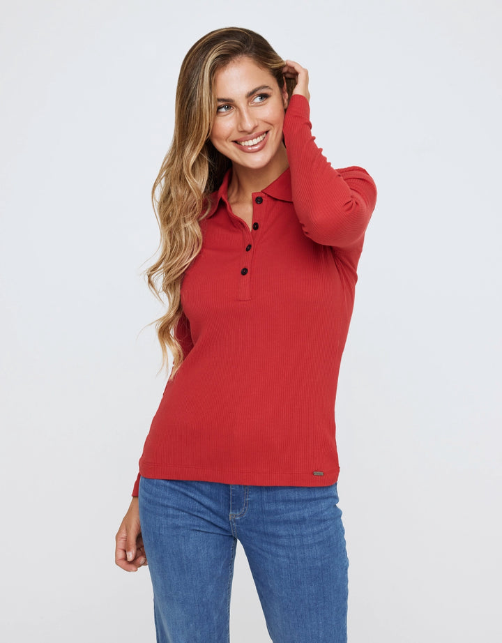 koala bay Polo Manga Larga Rojo - Uicun Rebajas online