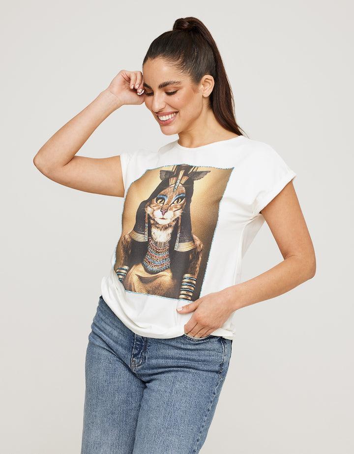 koala bay Camiseta Manga Corta Estampado - Cleogata Libre de impuestos