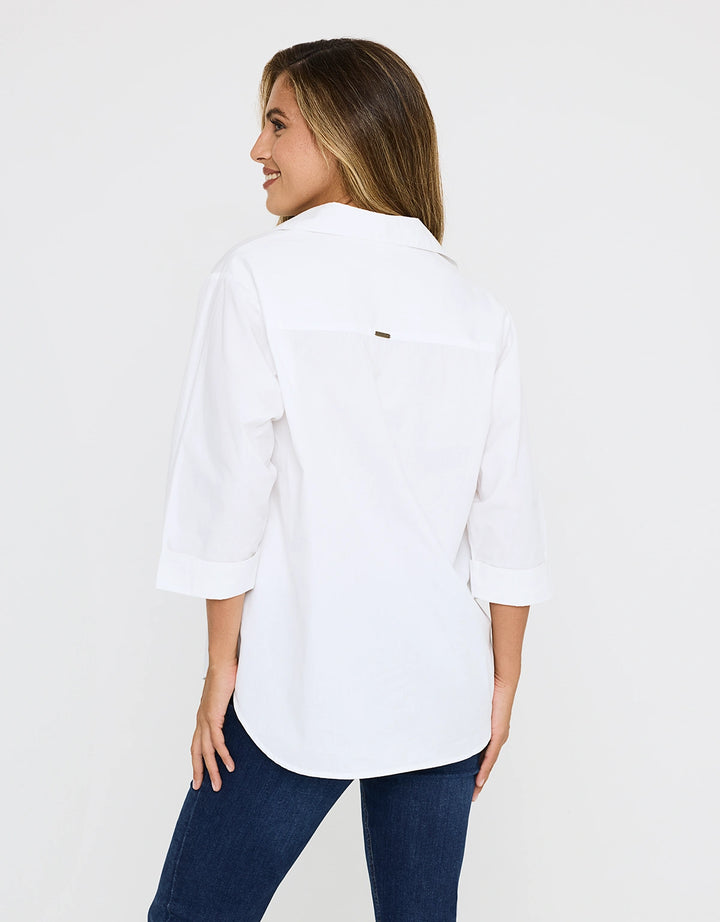 koala bay Camisa Oversize Blanco - Lospine Precio ultrabajo