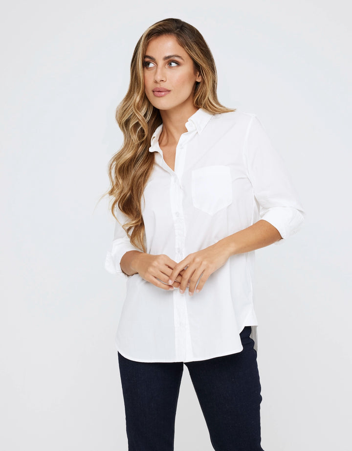 koala bay Camisa Manga Larga Blanco - Ambre Outlet