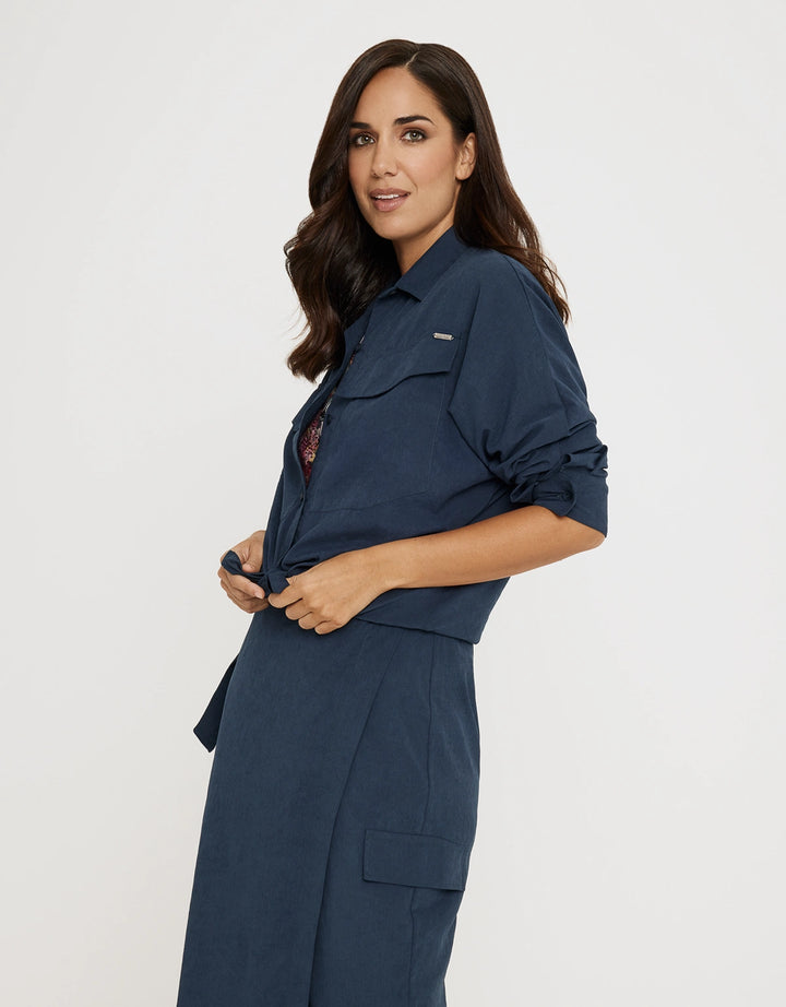 koala bay Camisa Manga Larga Azul Oscuro - Presti Rebajas