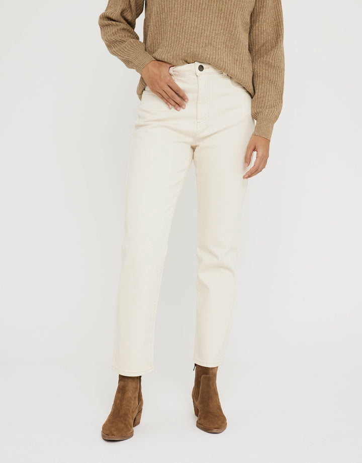 koala bay Pantalón Denim Blanco - Brady Rebajas baratas
