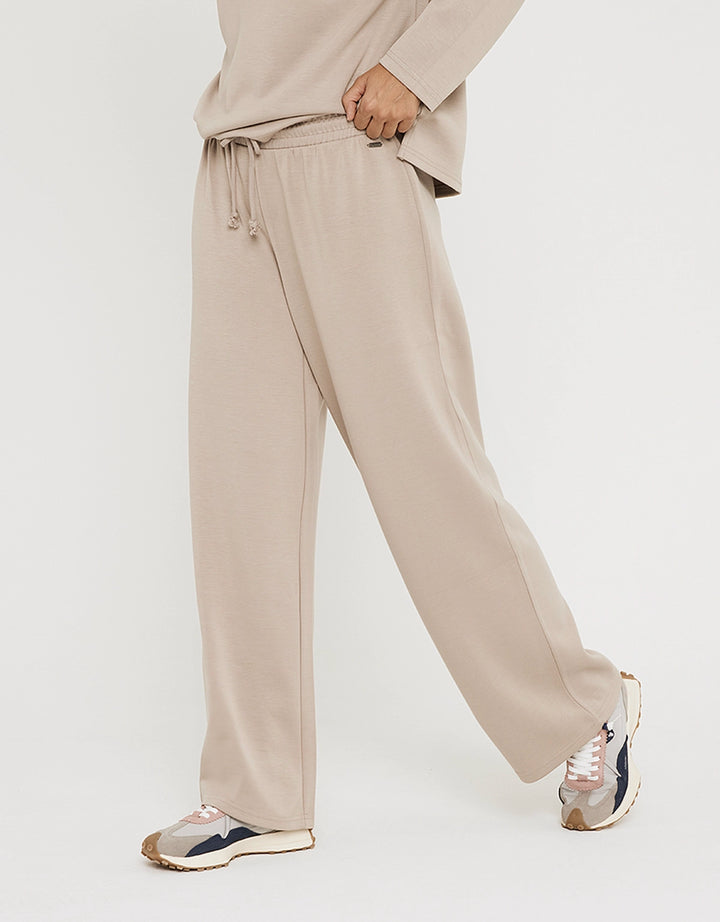 koala bay Pantalón Largo Ancho Modal Beige - Forest Ventas relámpago