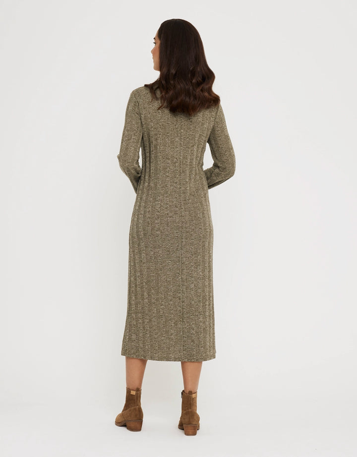 koala bay Vestido Largo Rib Mangas - Tidae Rebajas top