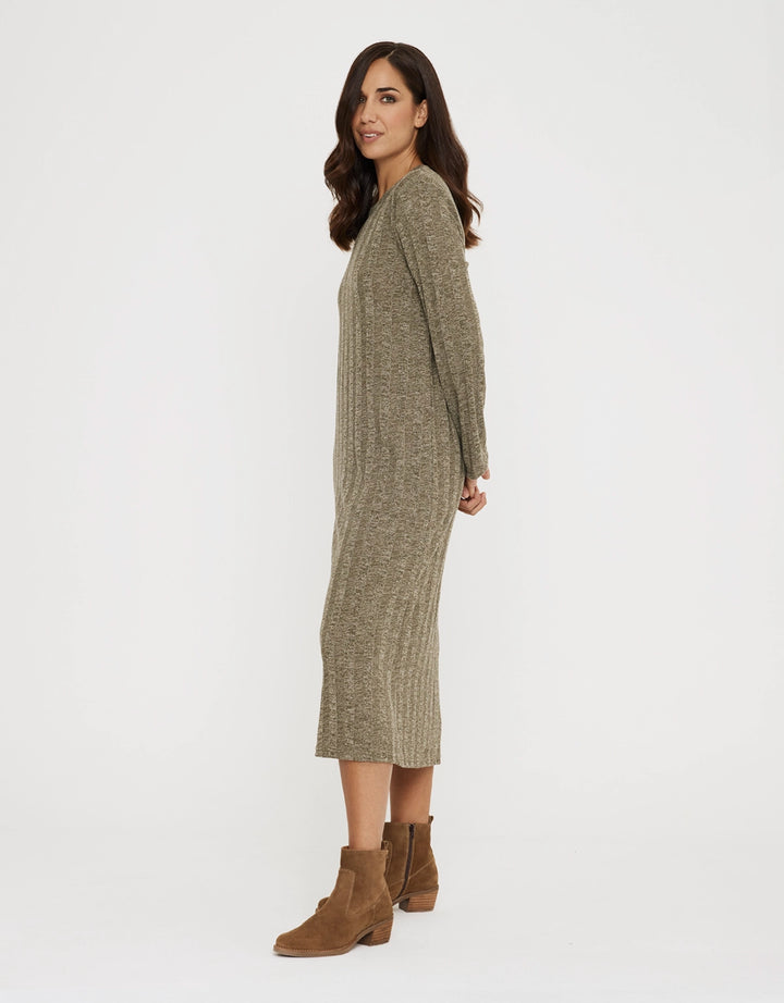 koala bay Vestido Largo Rib Mangas - Tidae Rebajas top