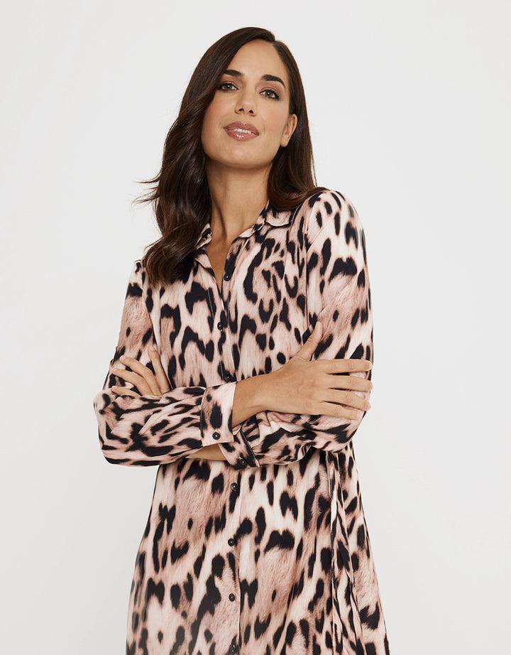 koala bay Vestido Largo Animal Print - Leormin Oferta especial