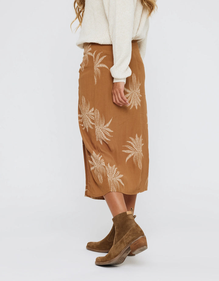 koala bay Falda Midi Estampada - Ninat Grandes descuentos