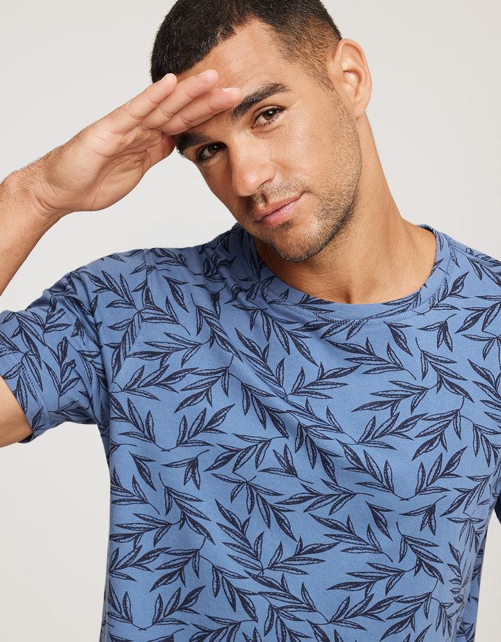 koala bay Camiseta Manga Corta Estampado Hojas - Bralea Denim Promoción trimestral