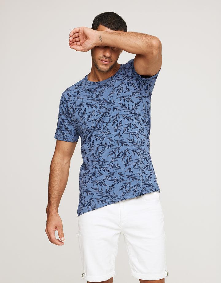 koala bay Camiseta Manga Corta Estampado Hojas - Bralea Denim Promoción trimestral