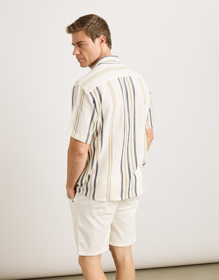 koala bay Camisa Manga Corta Azul Marino - Isao Rebajas de fábrica