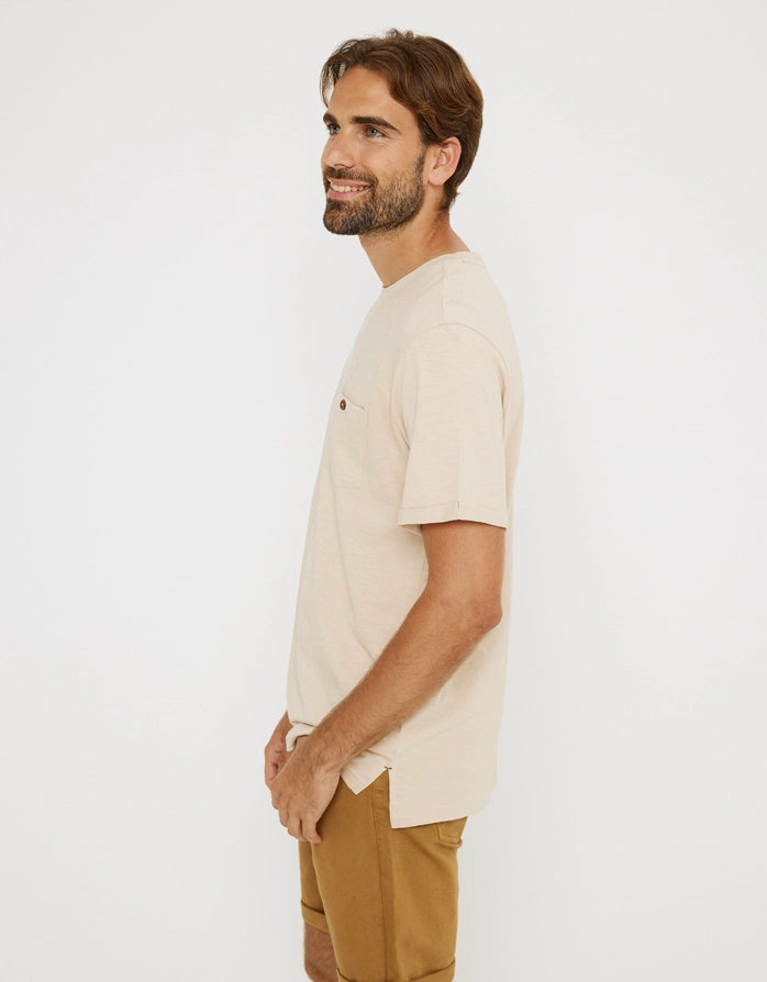 koala bay Camiseta Manga Corta Beige - Button Grandes descuentos