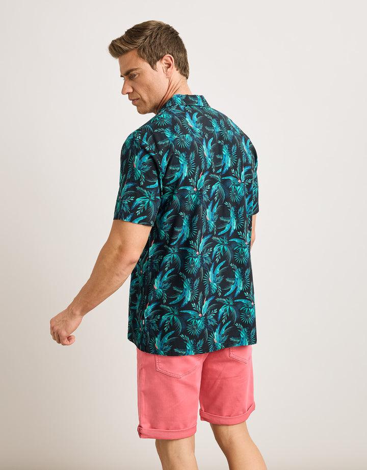 koala bay Camisa Manga Corta Azul Marino - Amazono Precios de Black Friday