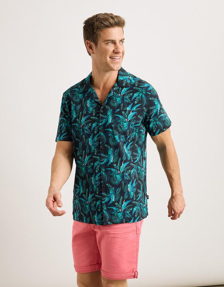 koala bay Camisa Manga Corta Azul Marino - Amazono Precios de Black Friday