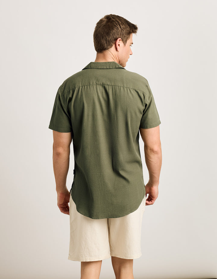 koala bay Camisa Manga Corta Verde Militar - Nikima Descuentos del mes