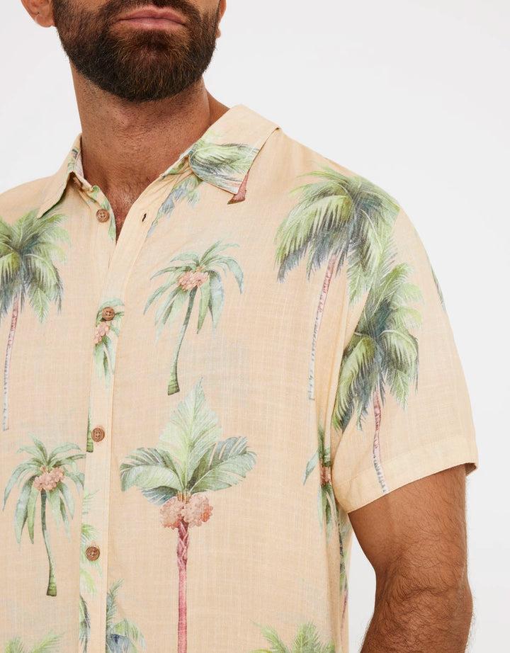 koala bay Camisa Manga Corta Estampado Palmeras - Dates Ofertas de temporada