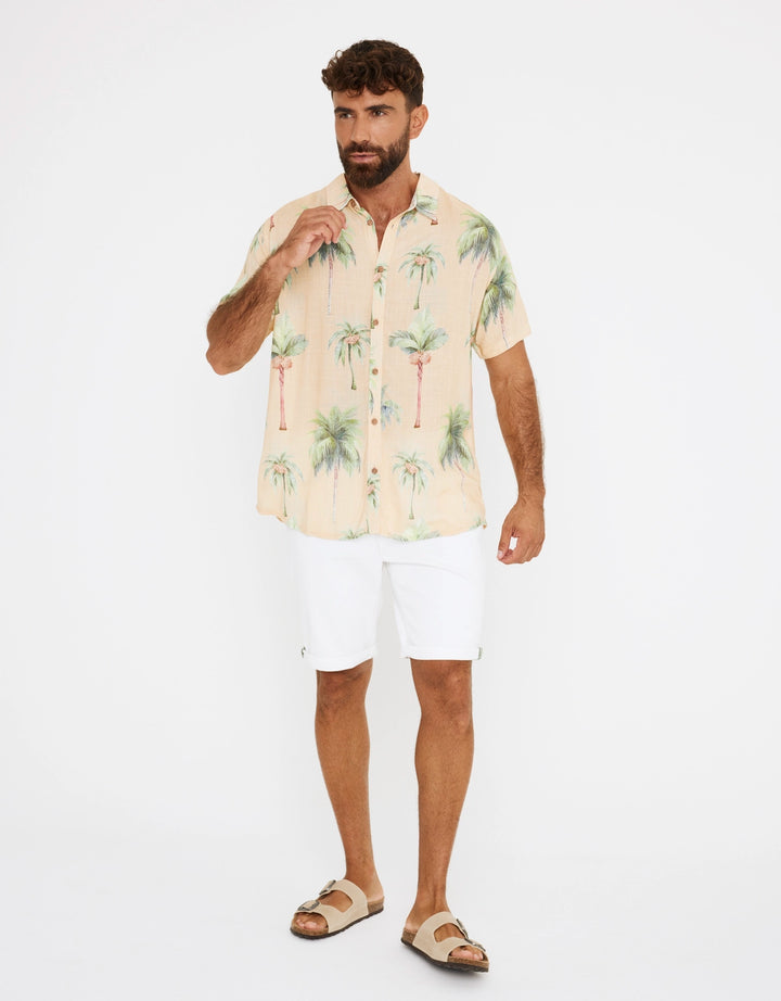 koala bay Camisa Manga Corta Estampado Palmeras - Dates Ofertas de temporada