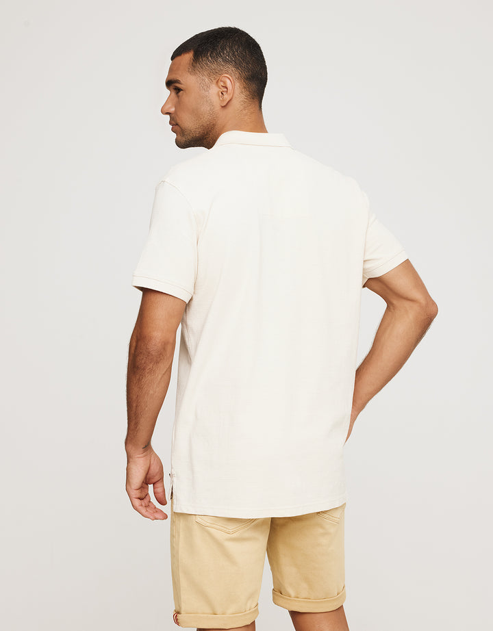 koala bay Polo Manga Corta Algodón Beige - Tome Outlet online