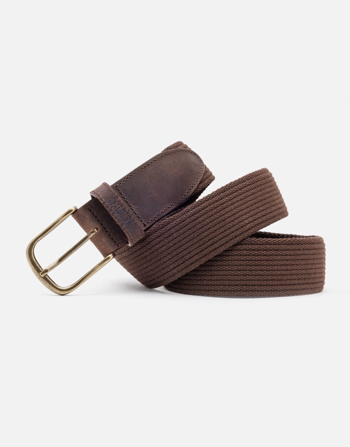 koala bay Cinturón Marrón Piel y Algodón - Owen Venta caliente