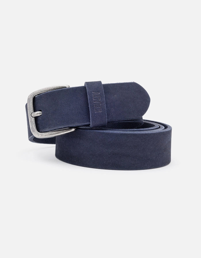 koala bay Cinturón Piel con Hebilla Azul Marino - Kai Tienda