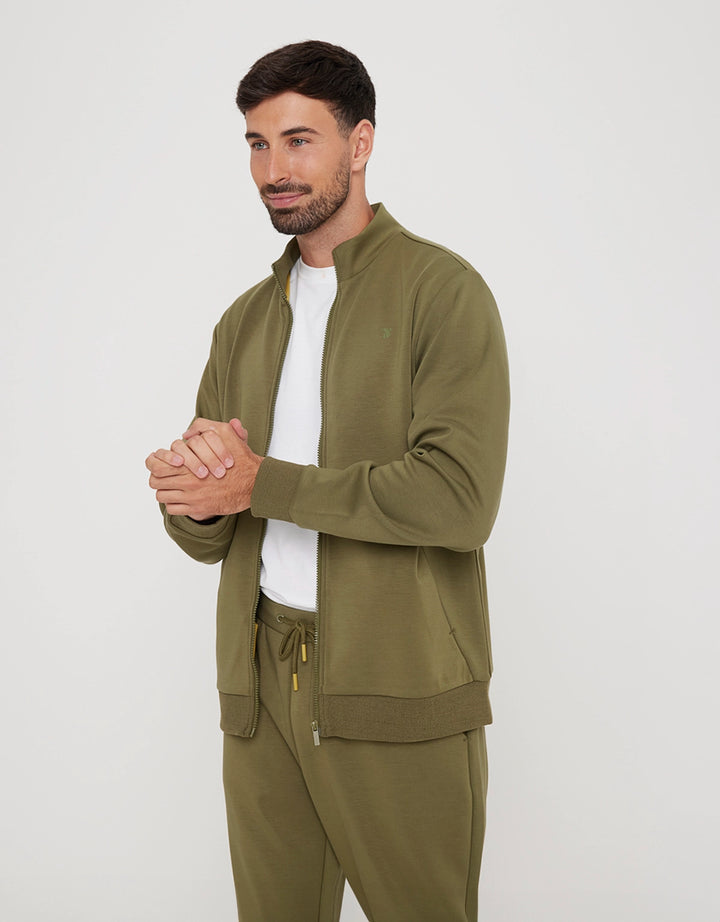 koala bay Sudadera sin Capucha y Cremallera Caqui - Sailsud Outlet