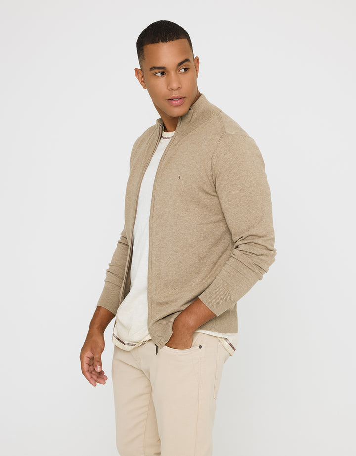 koala bay Jersey con Cremallera Beige - Picos En oferta