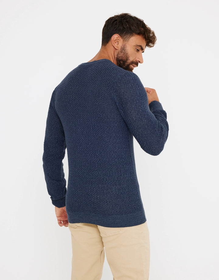koala bay Jersey Textura Azul Marino - Tuter Ventas relámpago
