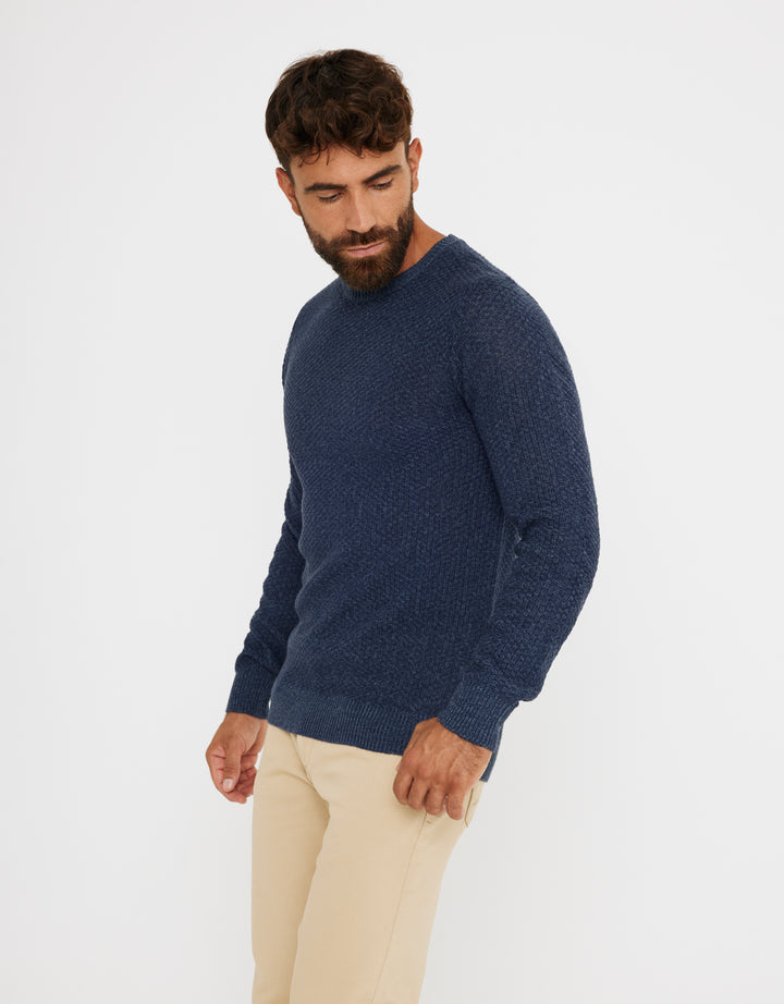 koala bay Jersey Textura Azul Marino - Tuter Ventas relámpago