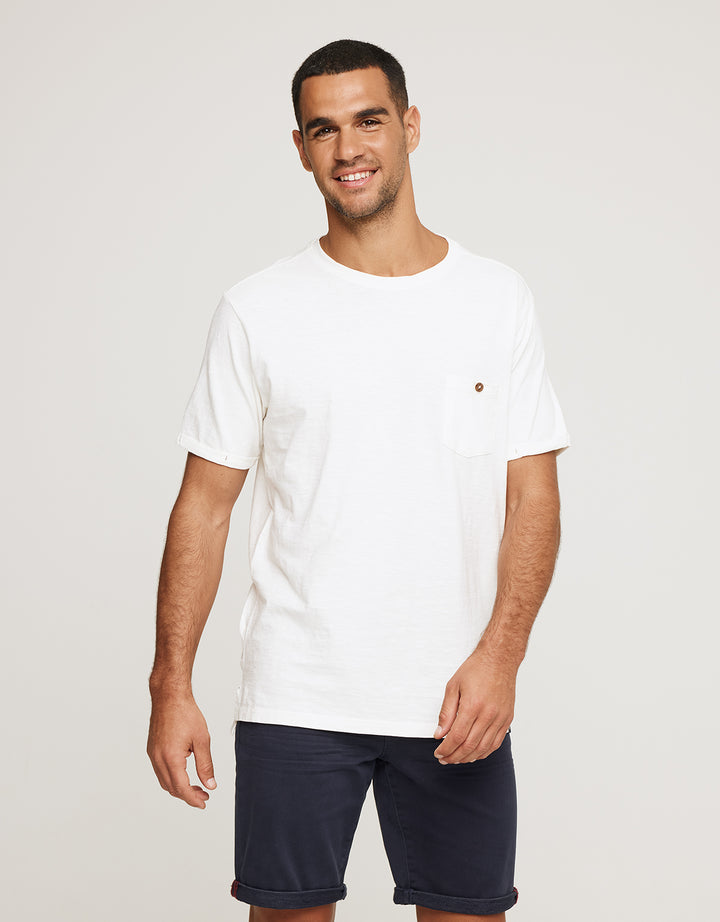 koala bay Camiseta Manga Corta Blanco - Button Grandes ahorros