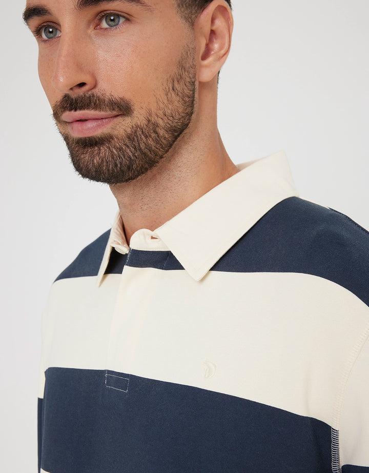 koala bay Polo Manga Larga Rayas Azul Marino - Thy Precio ultrabajo