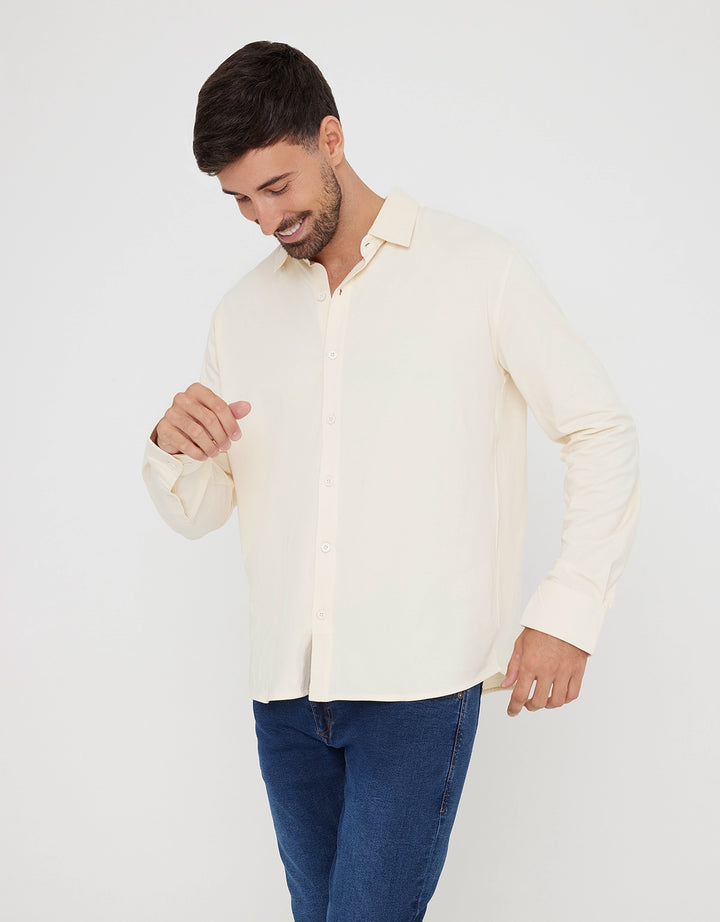 koala bay Camisa Manga Larga Crema - Atti Rebajas online