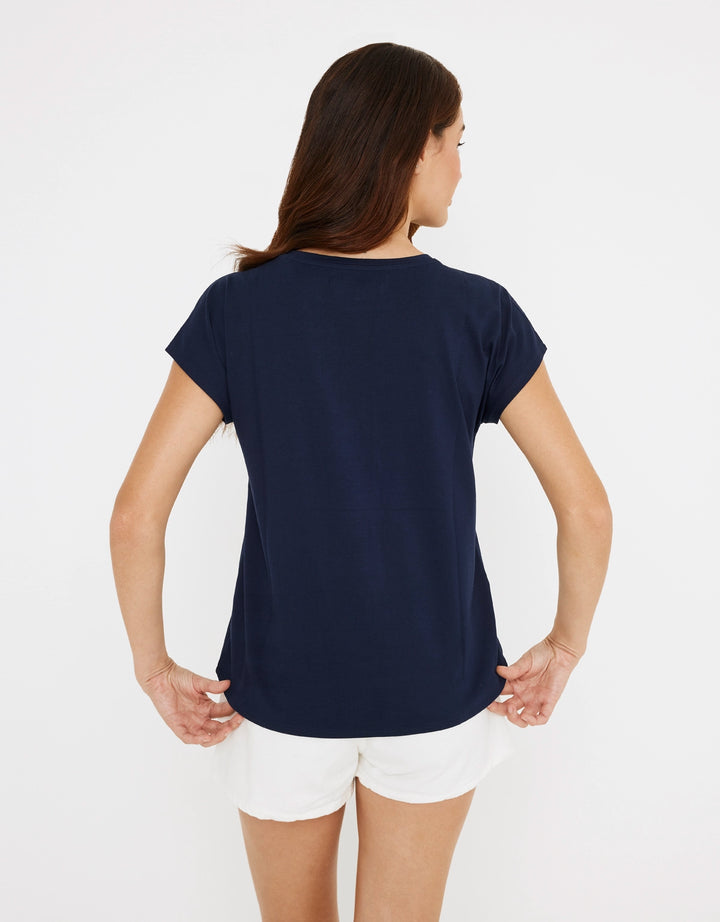 koala bay Camiseta Manga Corta Azul Marino- Pelzoflor Tienda de fábrica