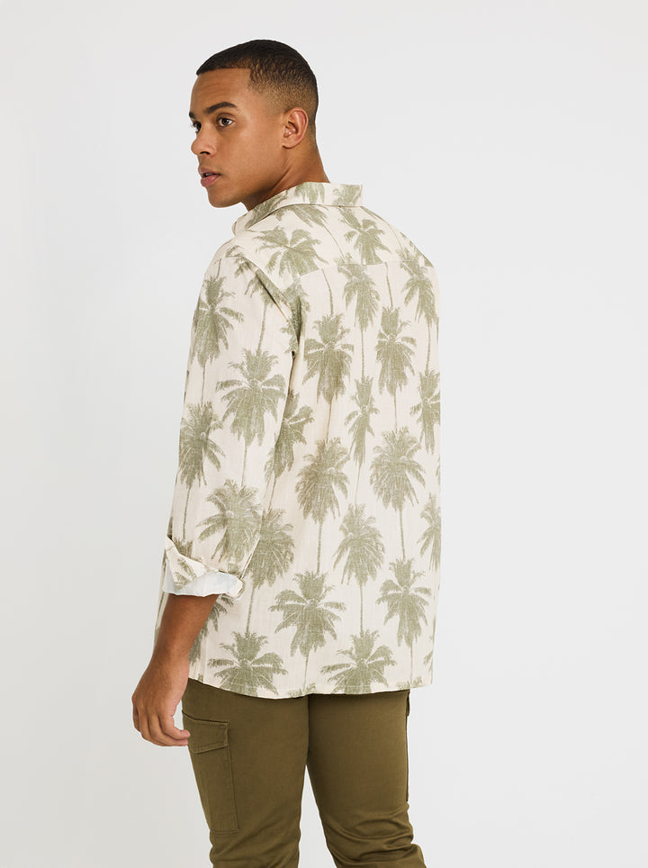 koala bay Camisa Manga Larga Estampado Tropical - Papiro Devoluciones gratuitas