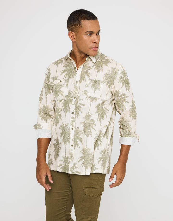 koala bay Camisa Manga Larga Estampado Tropical - Papiro Devoluciones gratuitas