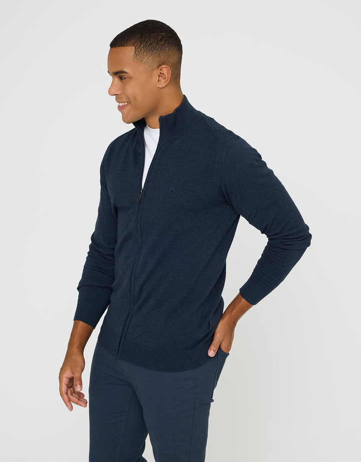 koala bay Jersey con Cremallera Azul Marino - Picos Rebajas