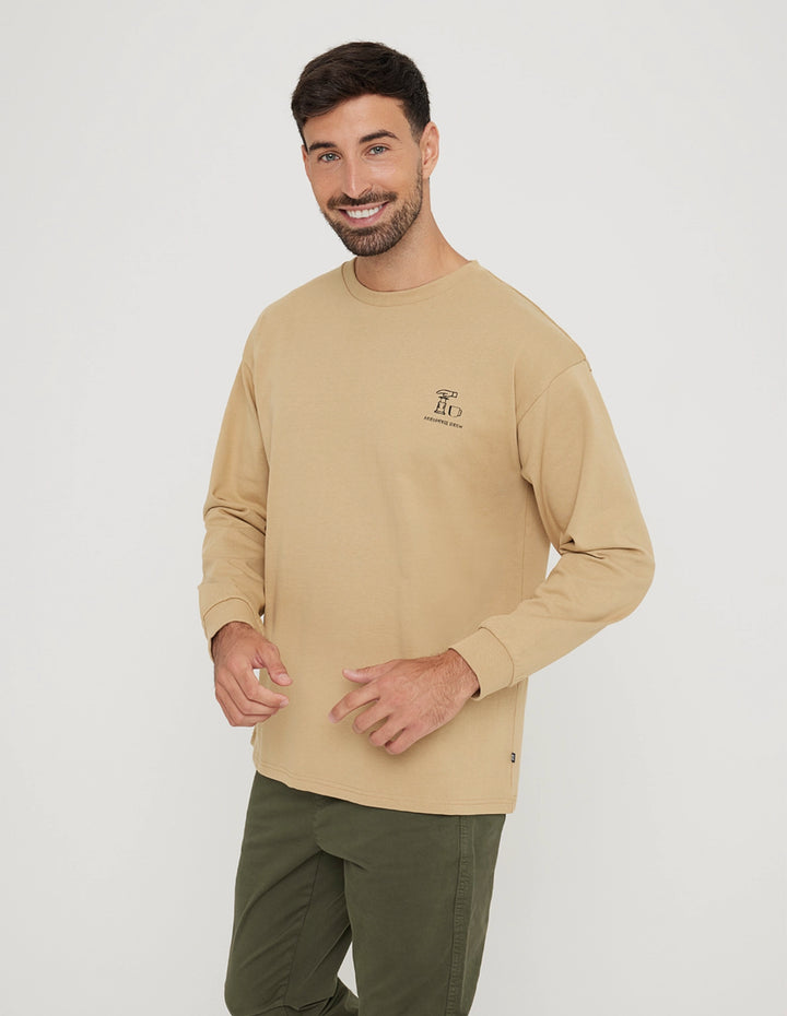 koala bay Sudadera sin Capucha con Estampado Marrón - Isalow Rebajas top