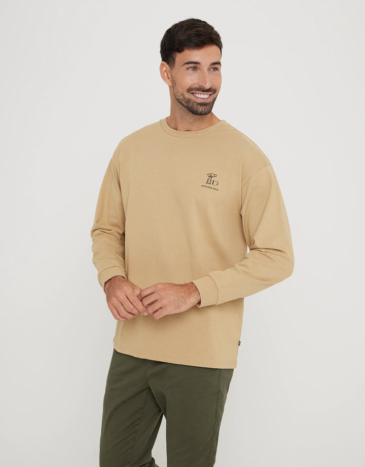 koala bay Sudadera sin Capucha con Estampado Marrón - Isalow Rebajas top