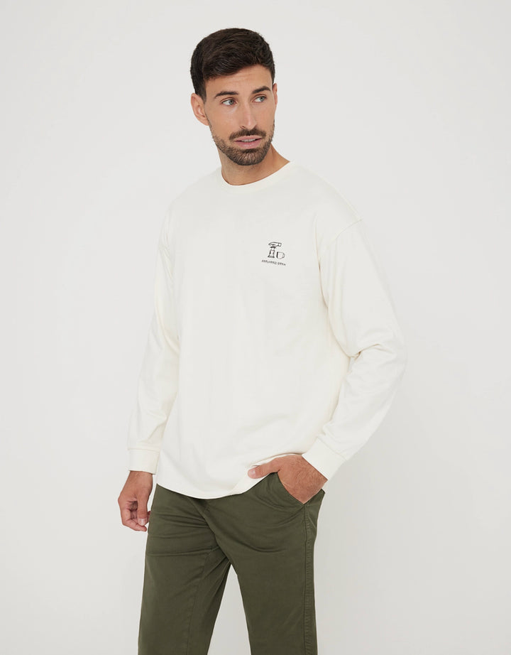 koala bay Sudadera sin Capucha con Estampado Blanco - Isalow Envío gratis