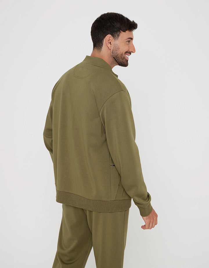 koala bay Sudadera sin Capucha y Cremallera Caqui - Sailsud Promoción trimestral